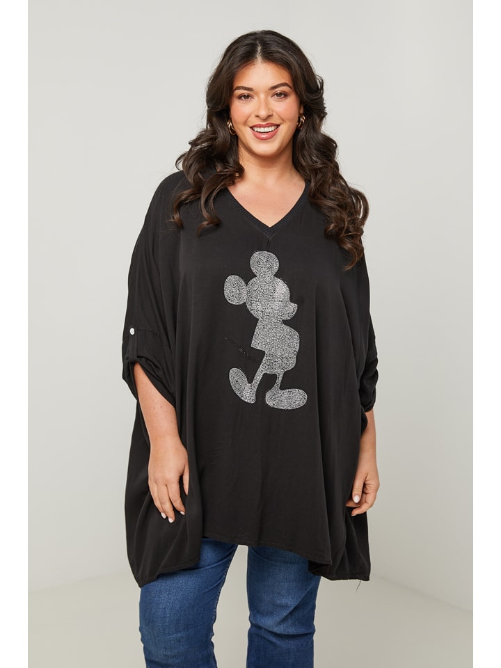 Curvy Lady Tunika in Schwarz günstig kaufen