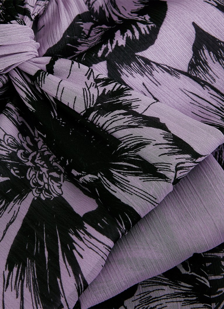 Tunică Aretta Phase Eight cu imprimeu floral și fundă la gât.