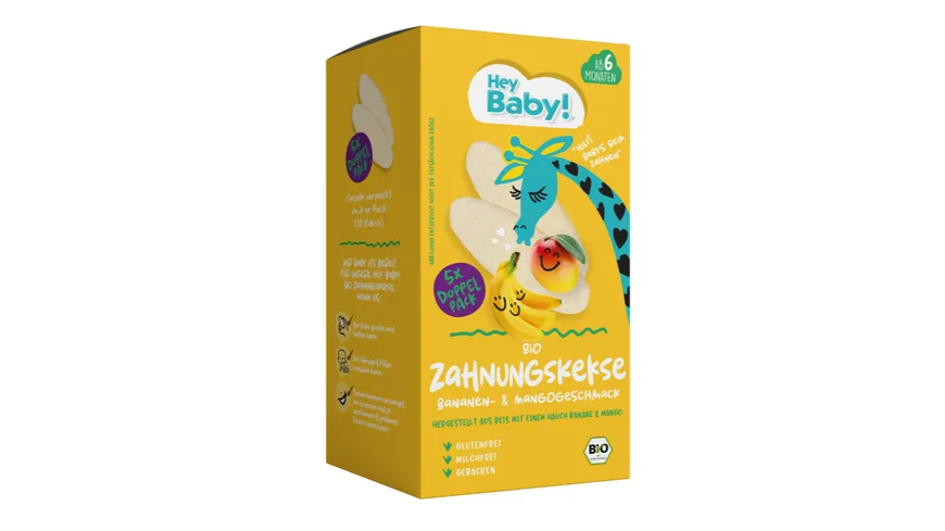 Hey Baby! Bio Zahnungskeks Banane & Mango 21 g