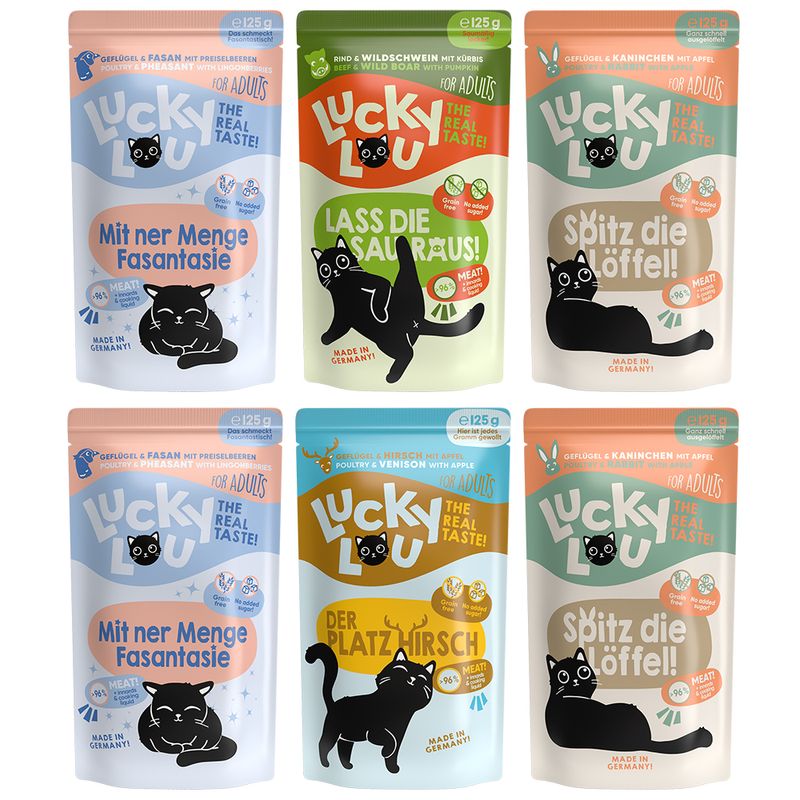 Probierpaket Lucky Lou Adult 6 x 125 g zu TOP-Preisen | bitiba %