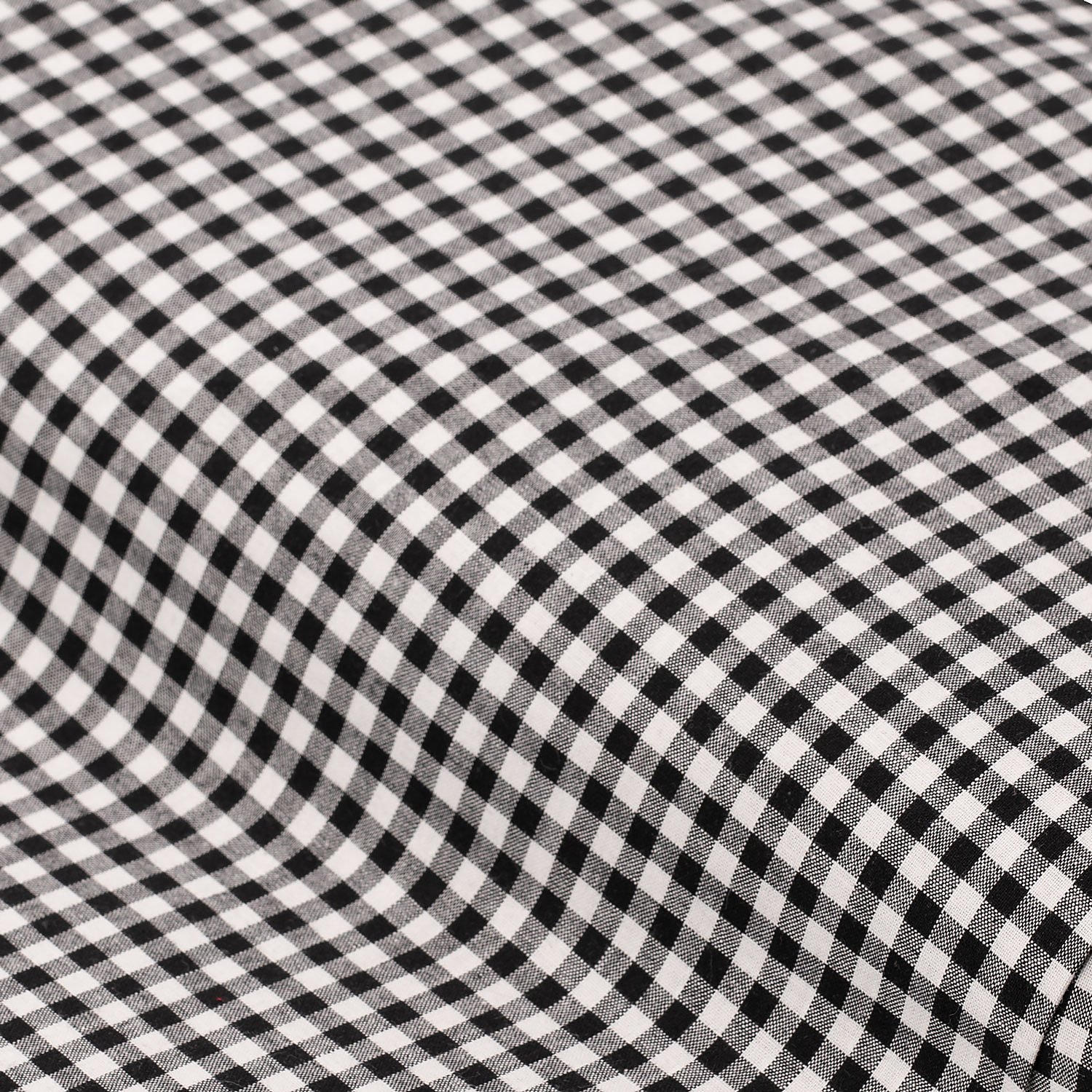Buntgewebtes Vichykaro 5 x 5 mm, schwarz/weiß