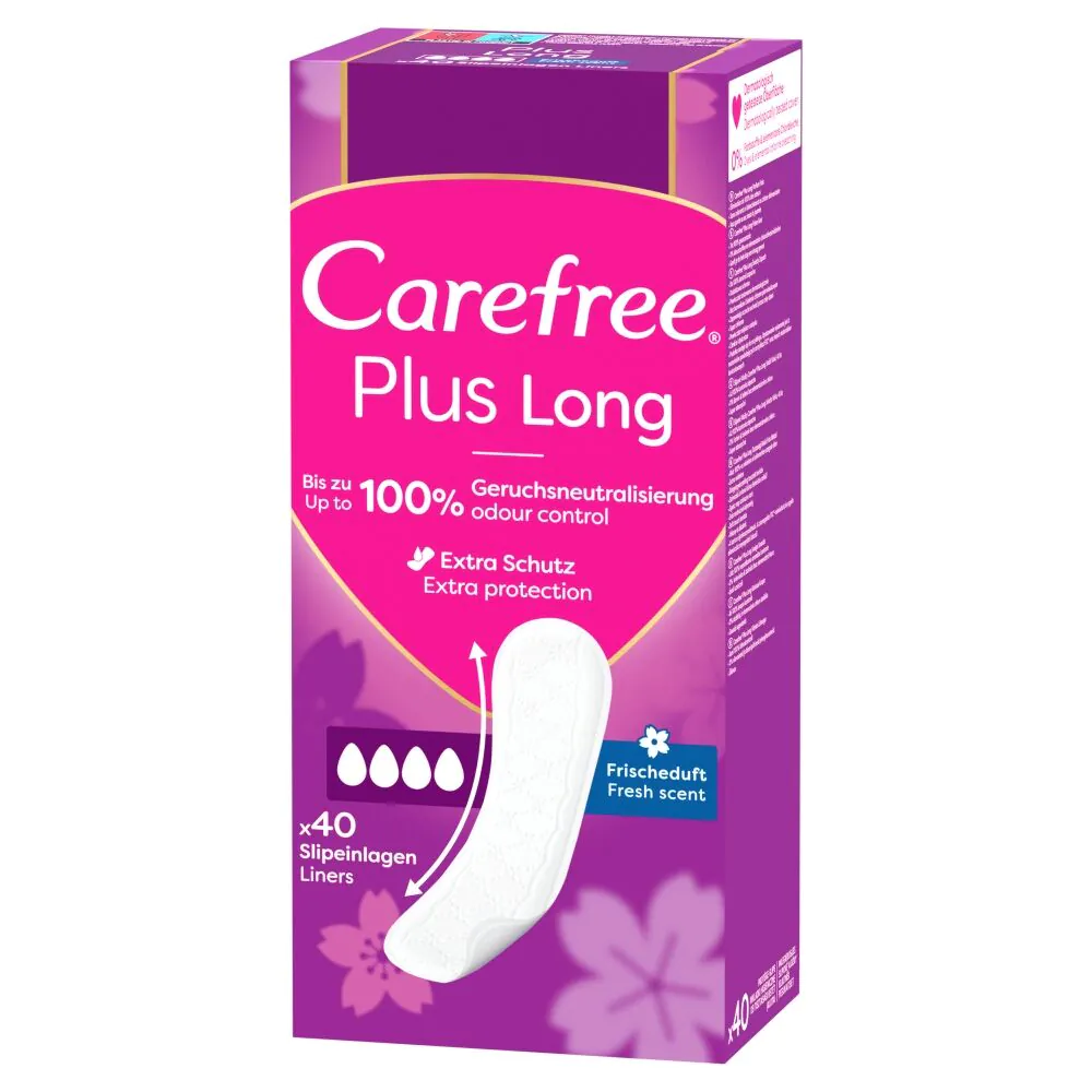 „Carefree Plus Long Fresh“ įklotai