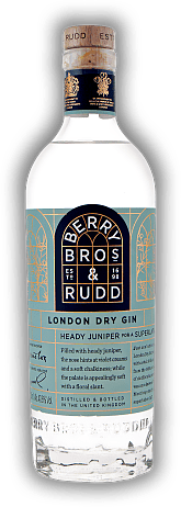 London Dry Gin Berry Bros & Rudd 40,6% London Dry Gin Berry Bros & Rudd 40,6%  0,7	 Liter - Vol 40,6%