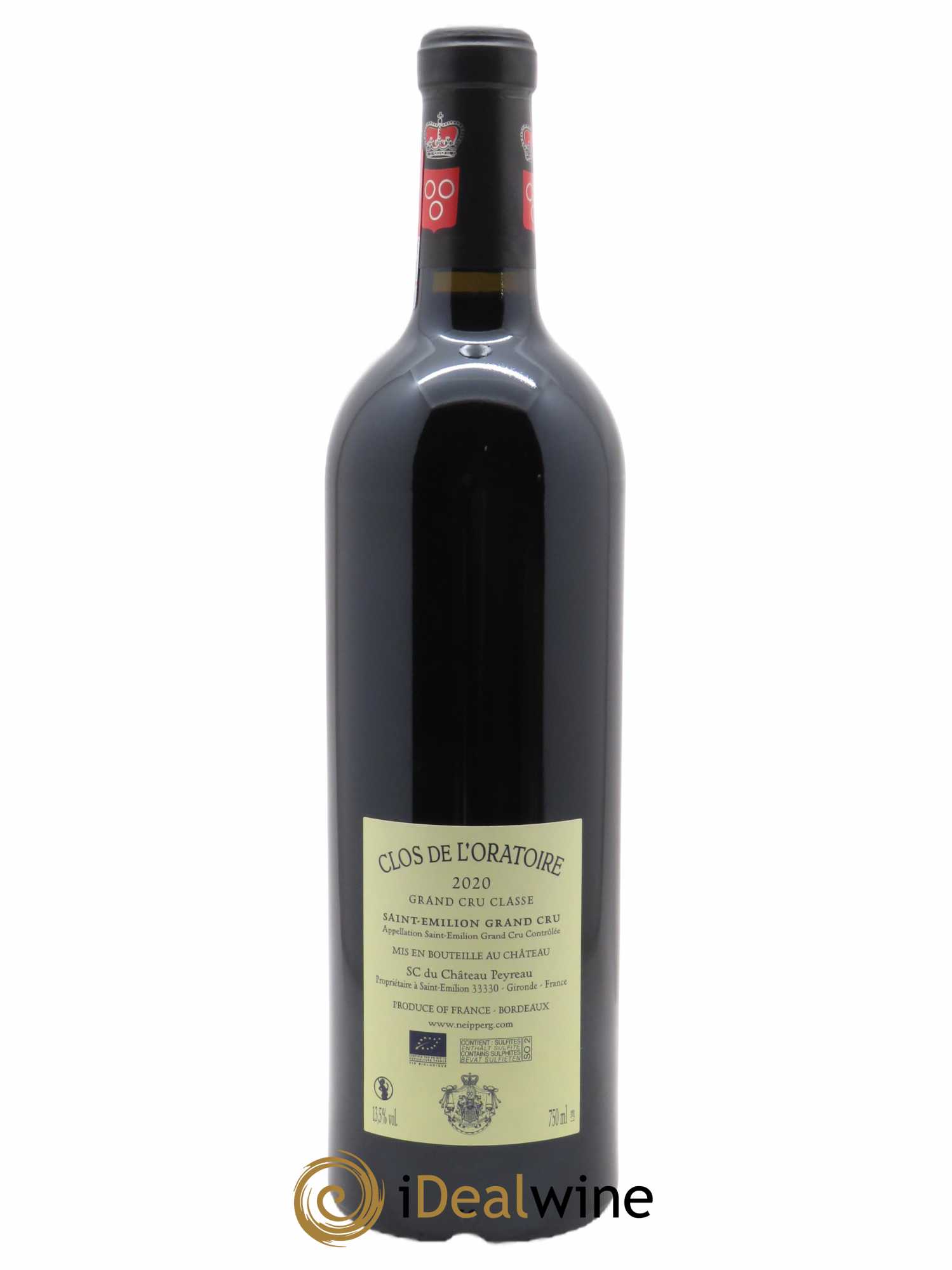 Clos de l'Oratoire Grand Cru Classé (CBO à partir de 6 BTS) 2020 - Lot de 1 Bouteille