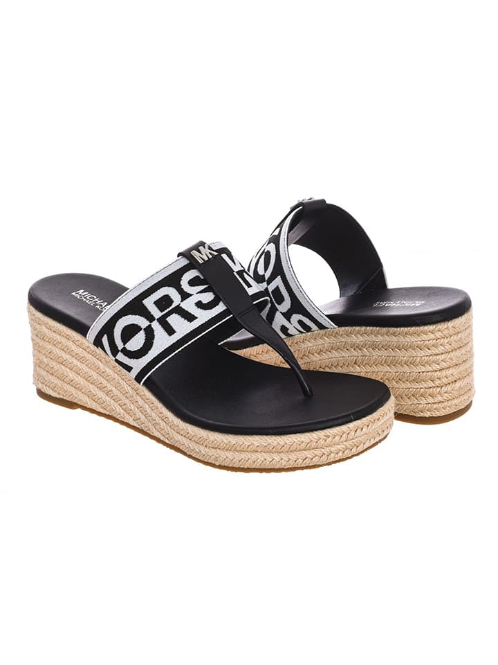Michael Kors Keilzehentrenner in Schwarz/ Weiß günstig kaufen