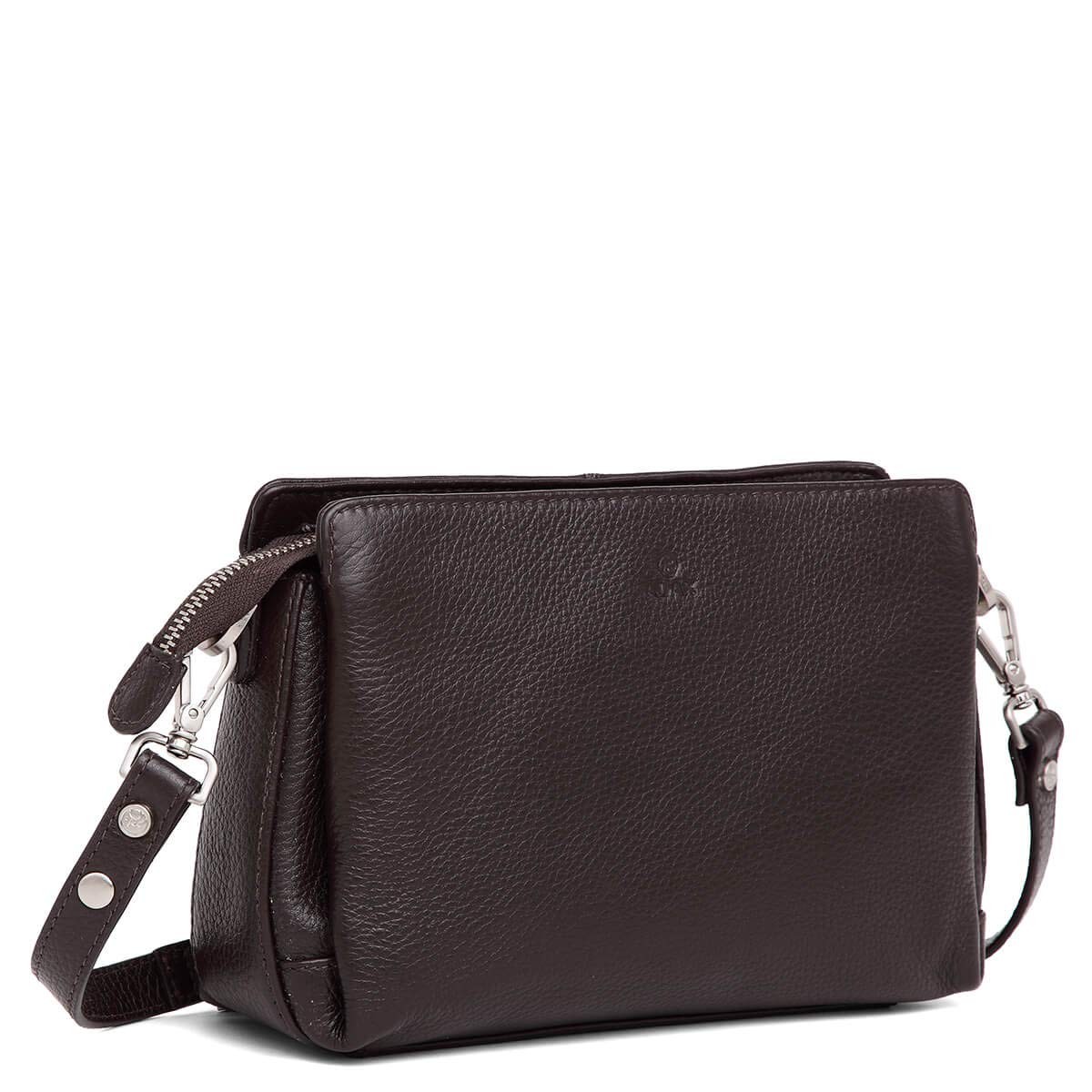 ADAX Handtaschen braun Schultertasche Dea