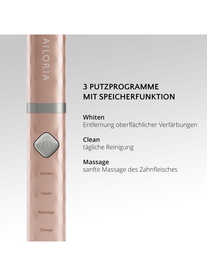 Ailoria FLASH TRAVEL USB-Schallzahnbürste in roségold günstig kaufen onesize