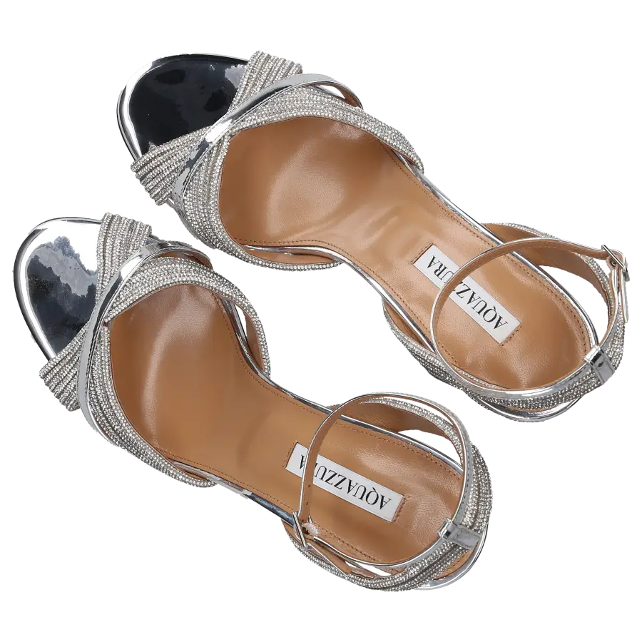Aquazzura - Sandalen SUNDANCE 85 Kalbsleder - silber