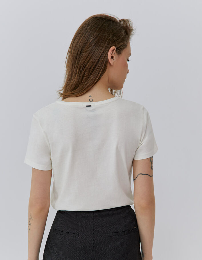 Tee-shirt blanc guitare électrique GIBSON Femme