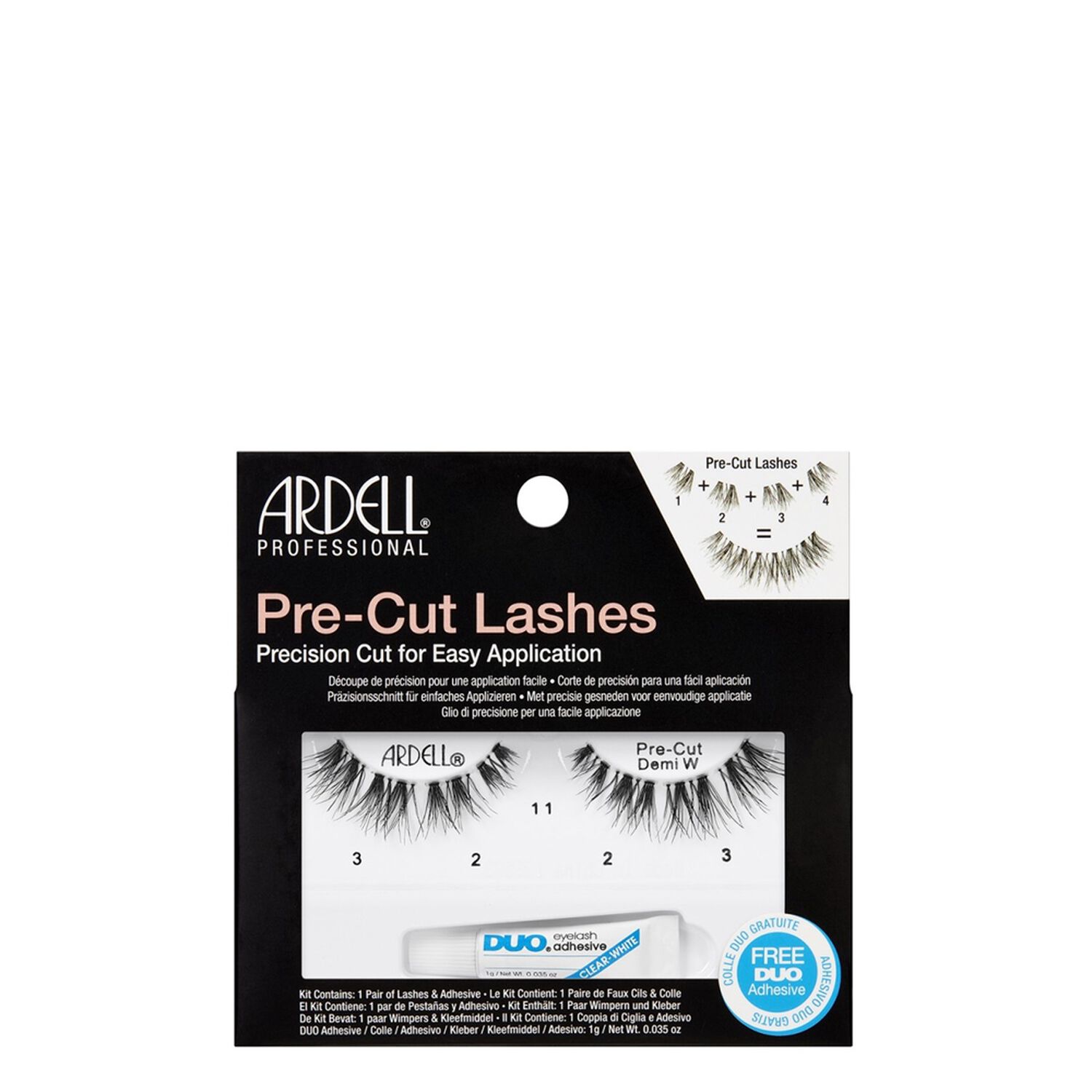 Ardell Faux-Cils Pré-Coupés Demi Wispies Noir
