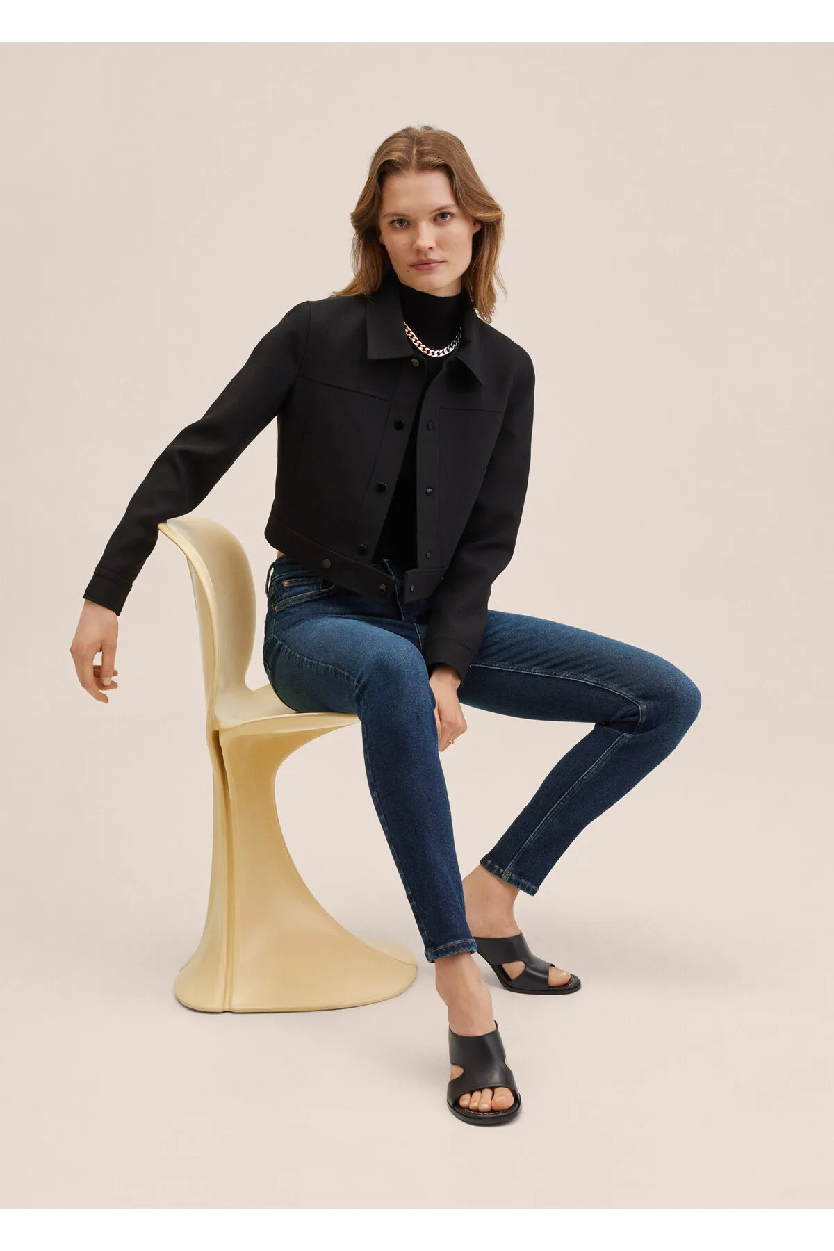 MANGO Woman  Jeans - Dunkelblau - Skinny
