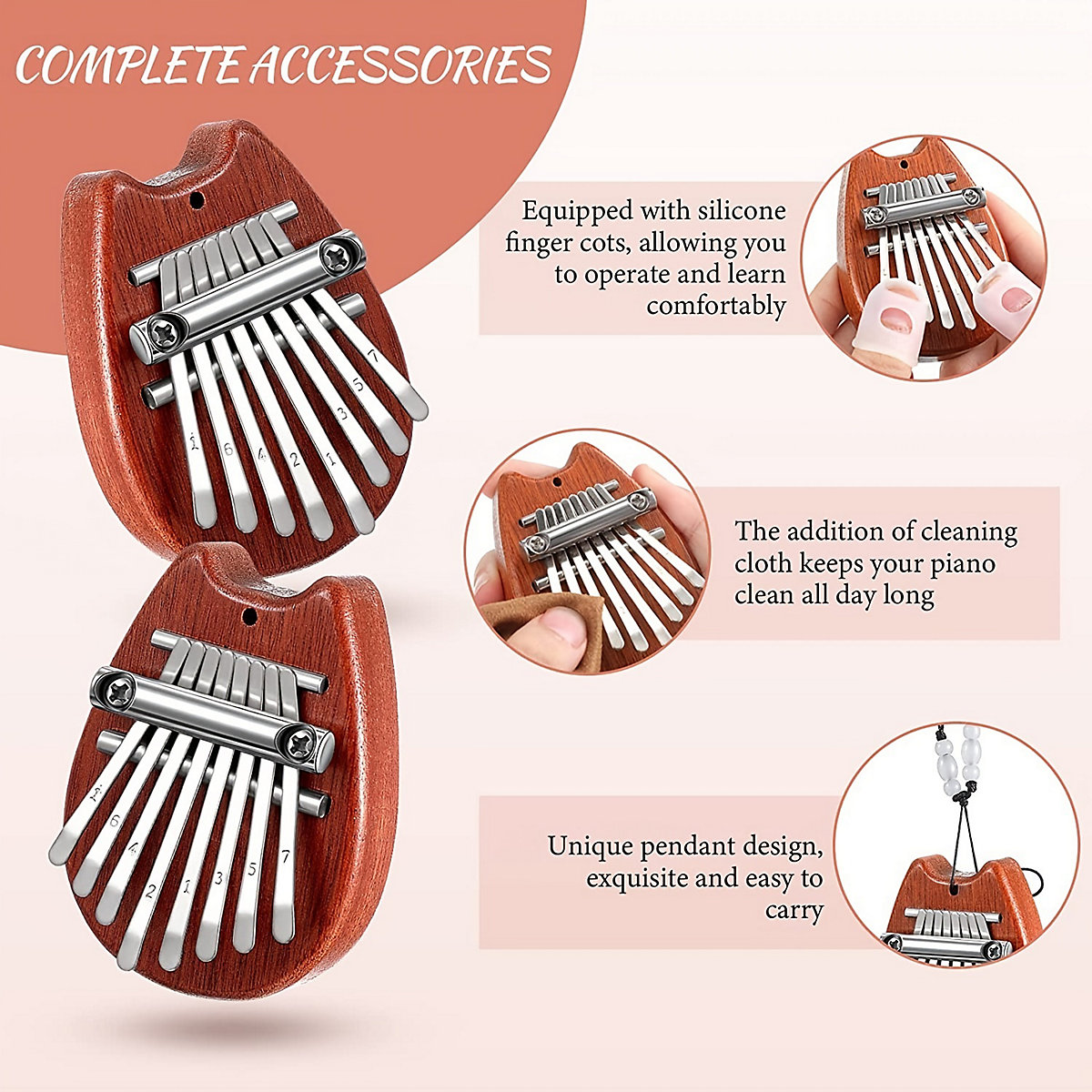 Kalimba Daumen Klavier Rhythmusinstrumente für Kinder