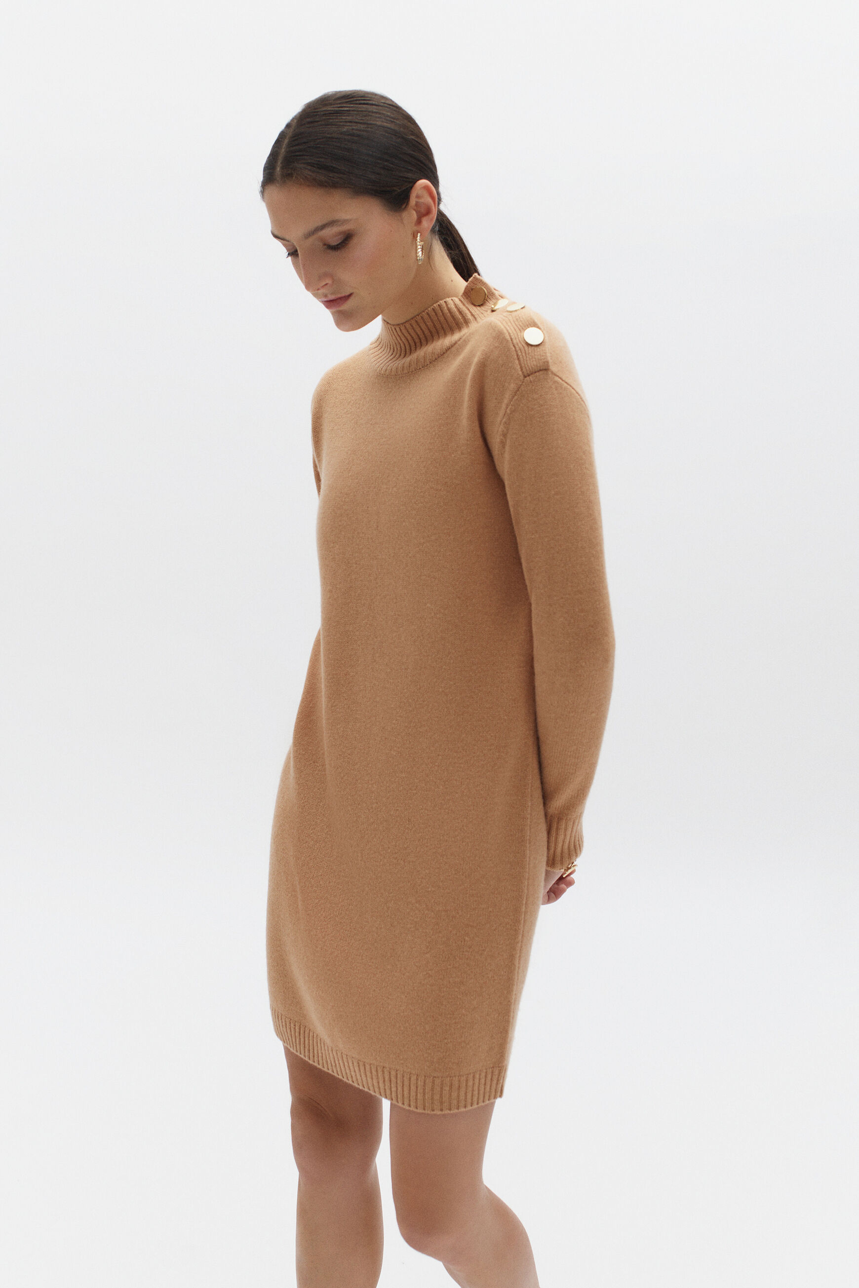robe solveig camel femme