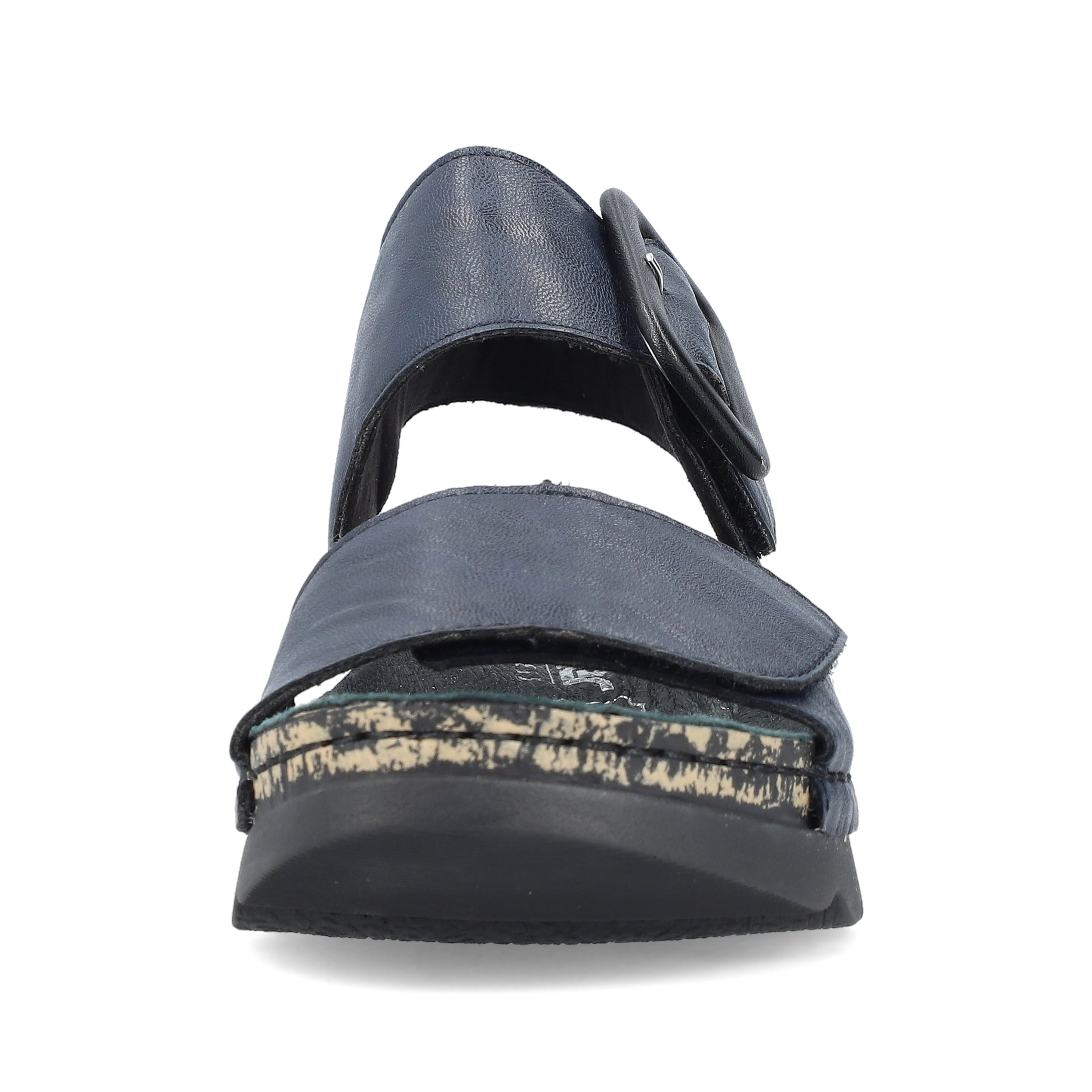 Rieker Damen Riemchensandalen stahlblau