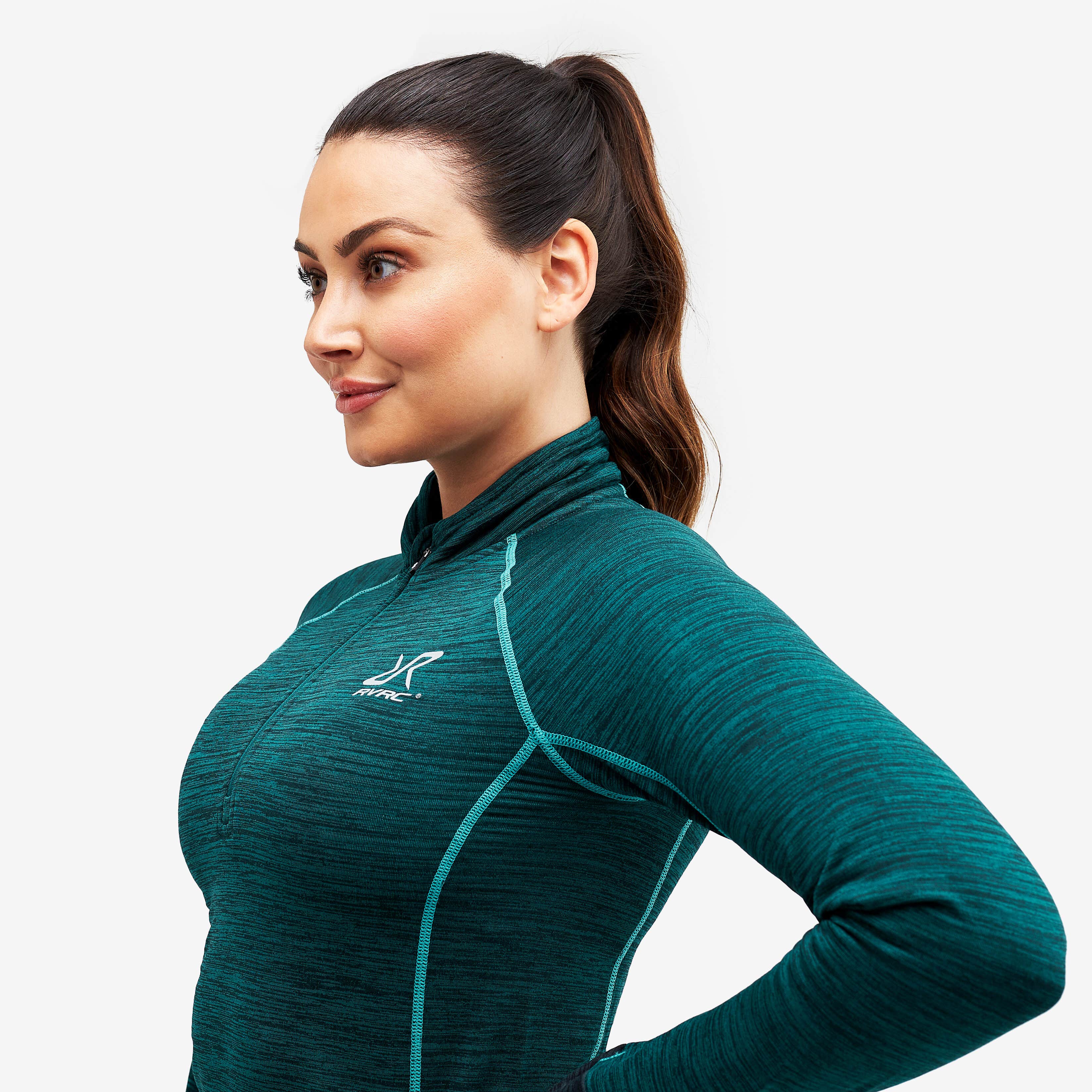 Hiball Waffle Base Layer Set Femme Deep Teal