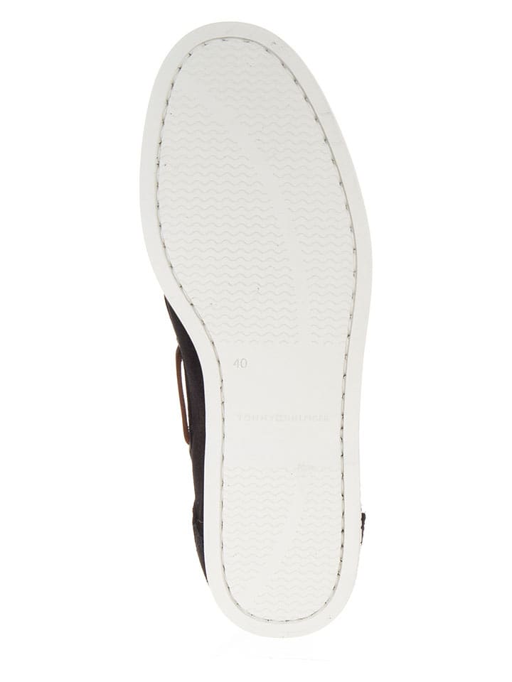 Tommy Hilfiger Shoes Leder-Mokassins in Schwarz günstig kaufen