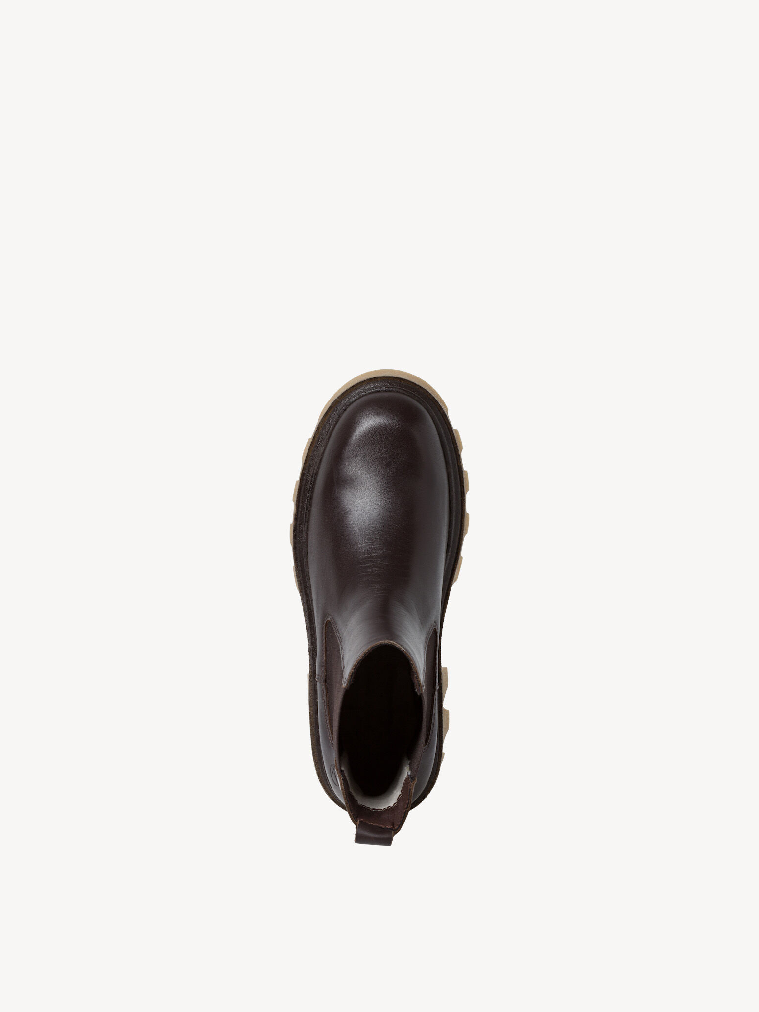 Bottine Chelsea en cuir - marron