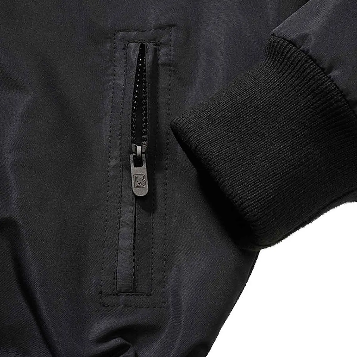 Kinder Windbreaker Frontzip schwarz