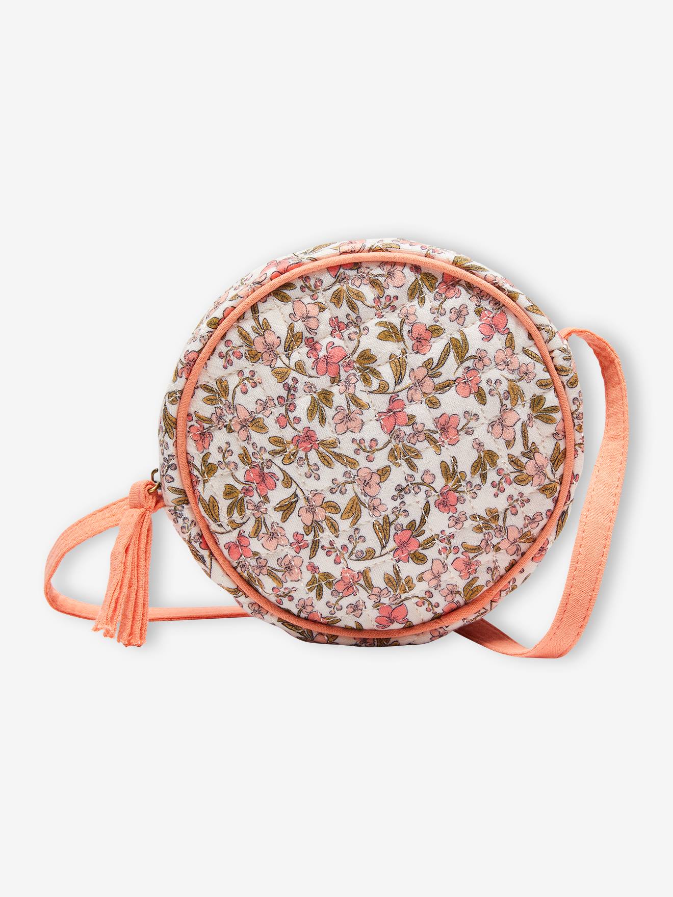Vertbaudet Runde Mädchen Quilt-Tasche - rosa nude