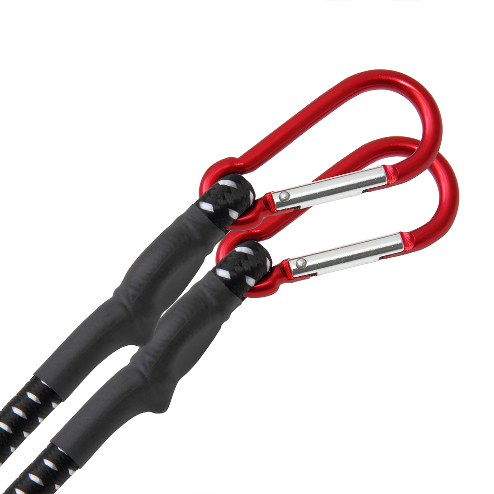 Casaria Deuba® Spanngummi Expander 2 tlg 100 x 1cm schwarz / weiß / rot