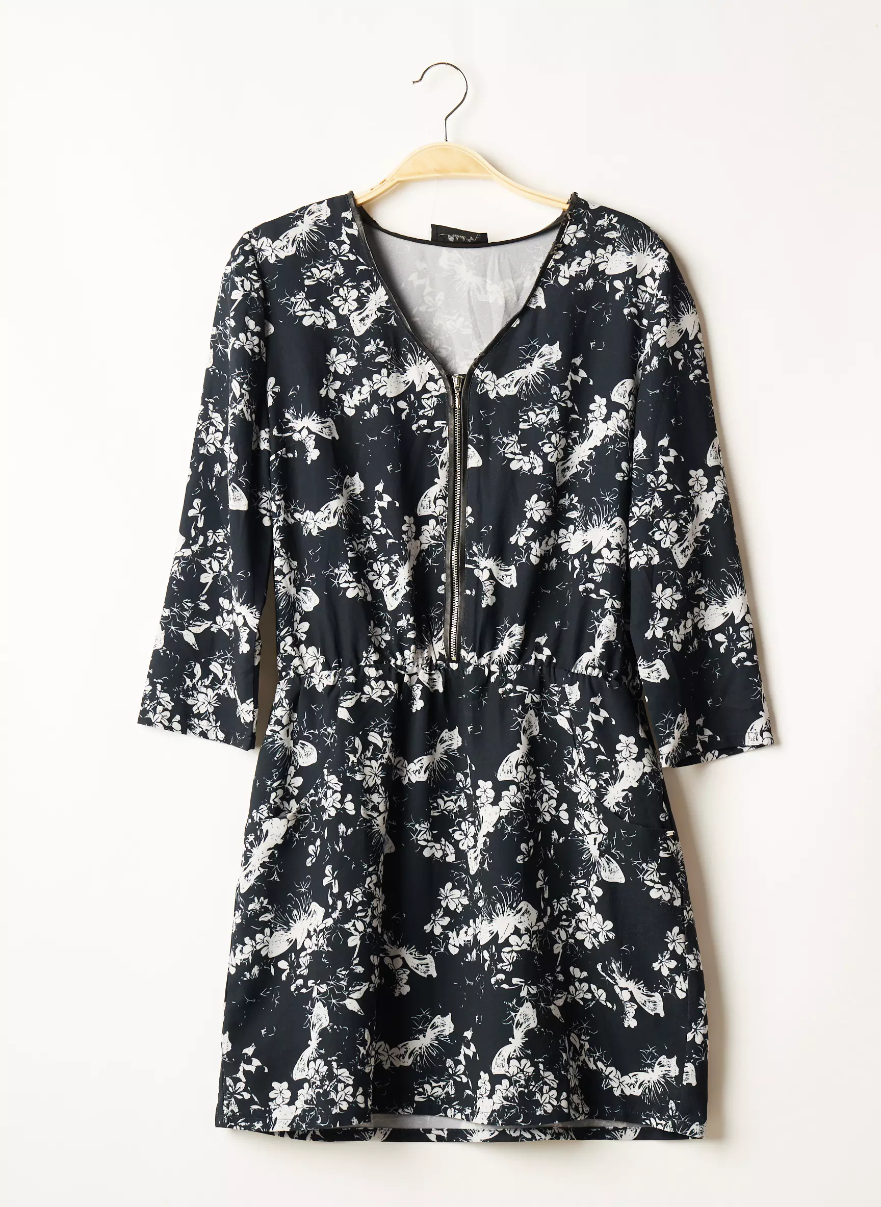 School Rag Robes Courtes Femme couleur noir