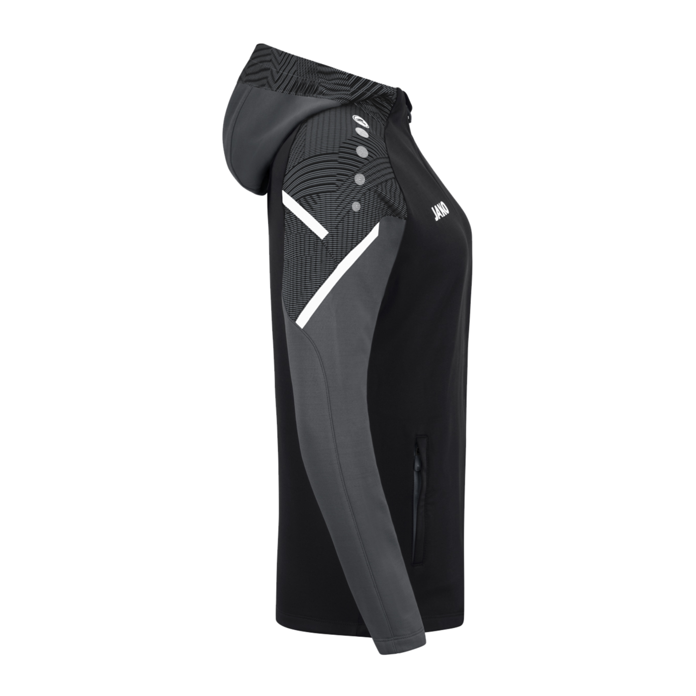 JAKO Performance Kapuzenjacke Damen Schwarz F804