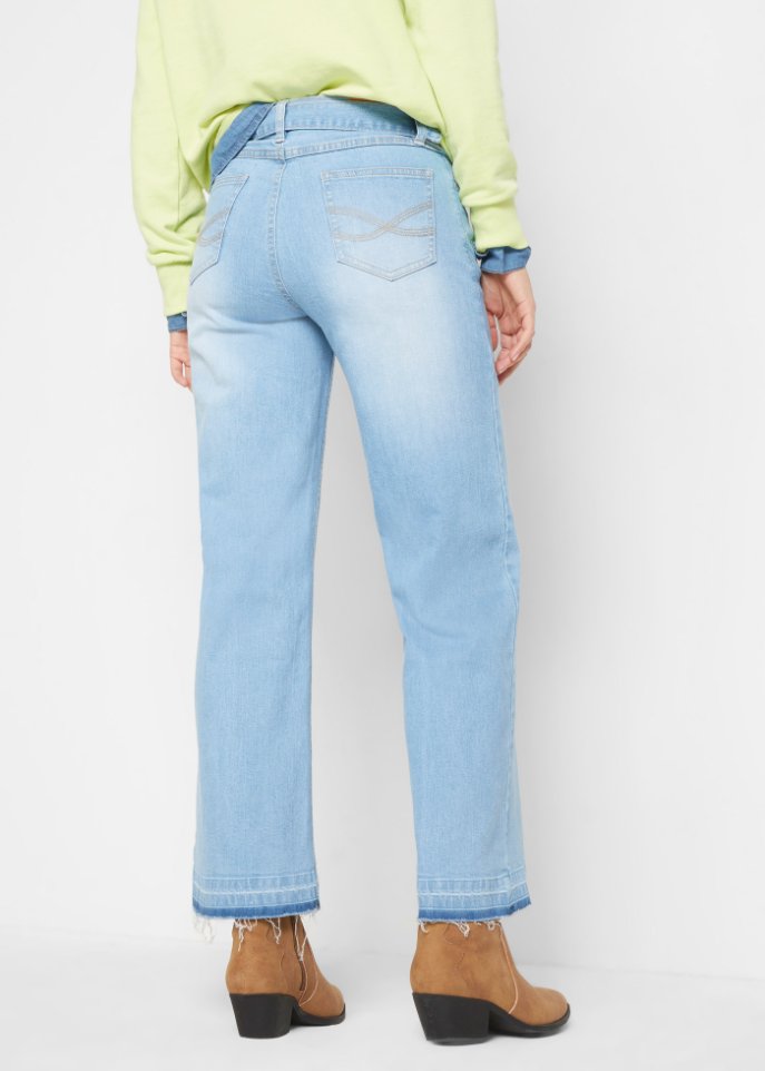 Stretch-Jeans Culotte knöchelfrei