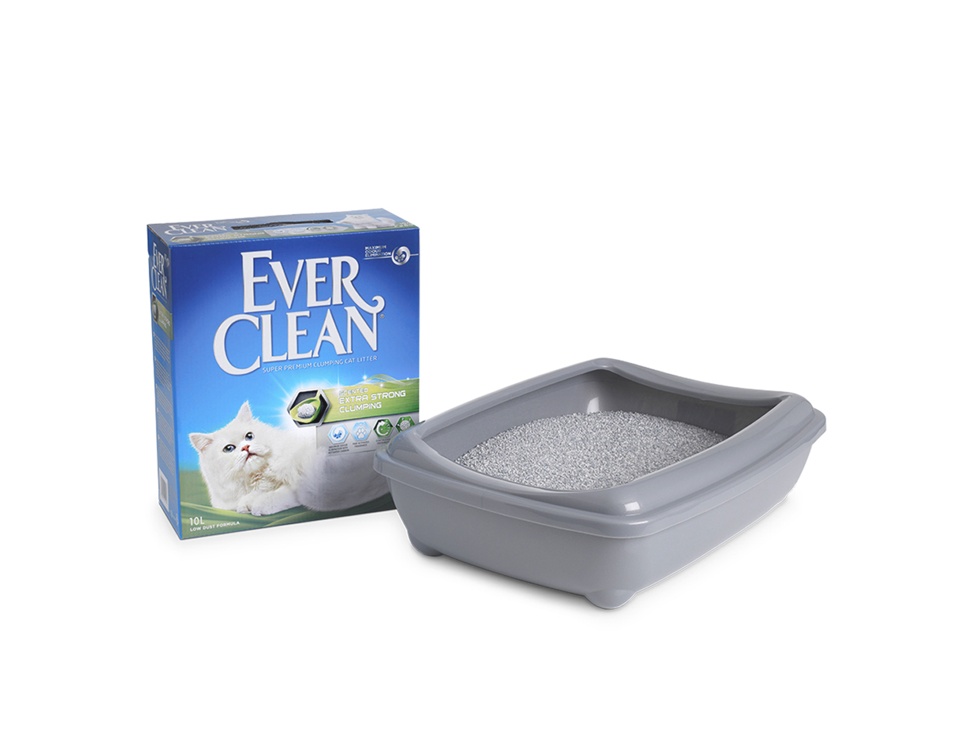 Everclean Katzenstreu Everclean Extra Strong Klumpstreu 2x10 l