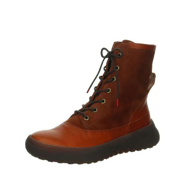 KUSABI Schnürboots - Kastanie/Kombi