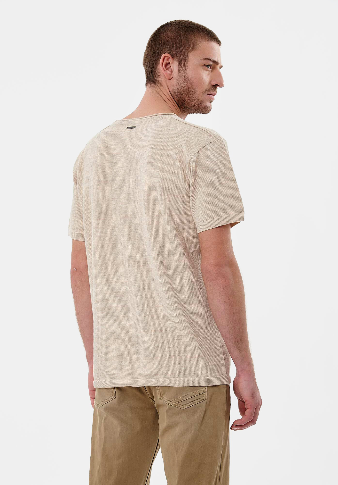 NABEL  Pull beige Homme