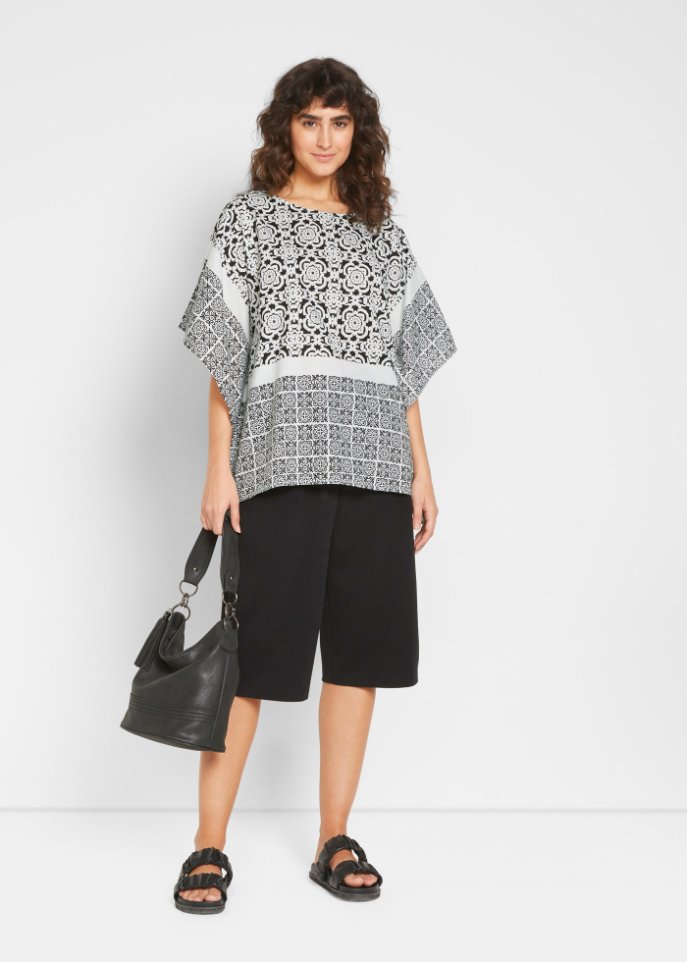 Baumwoll-Kaftan-Oversize-Bluse