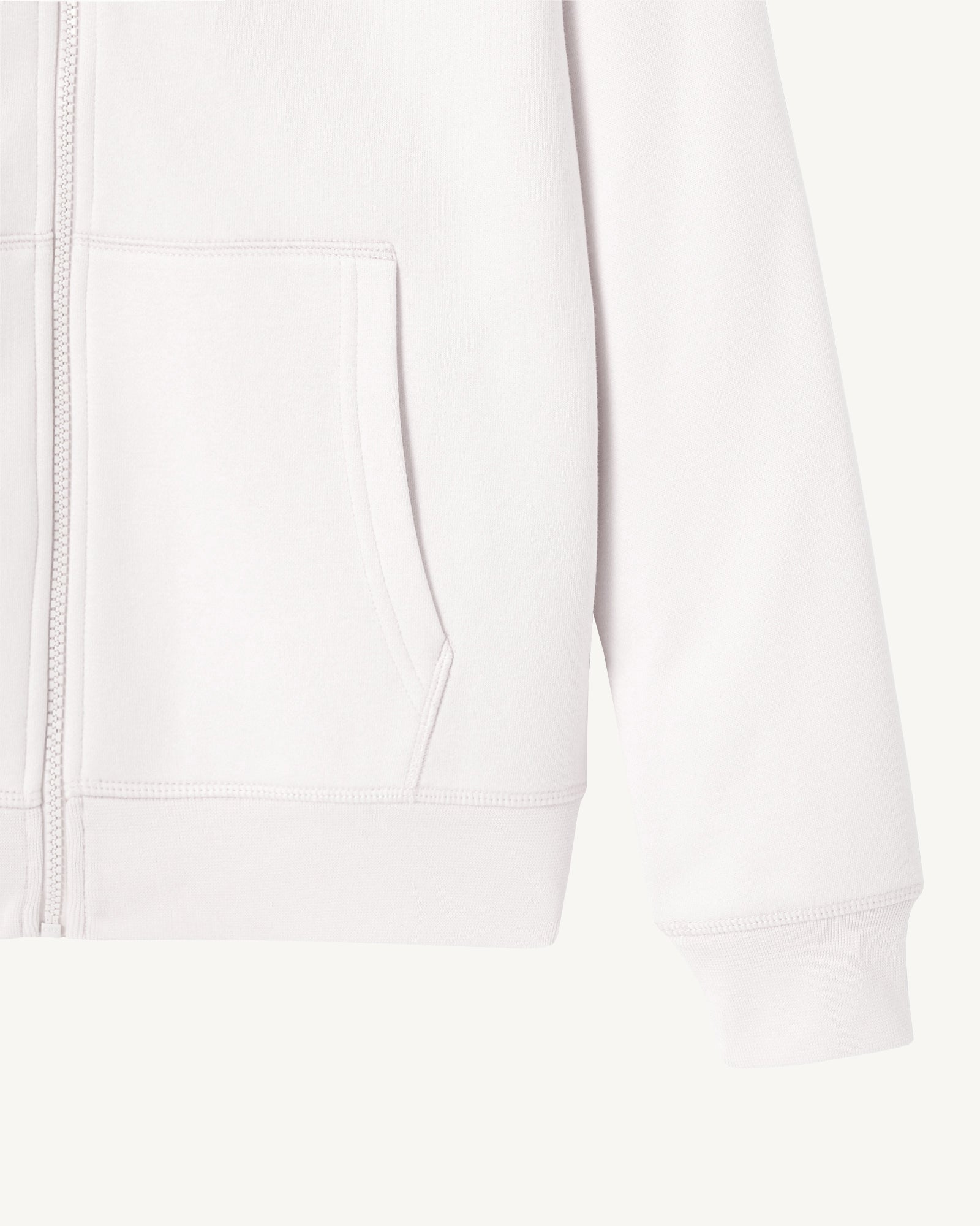 Sweat à capuche femme en coton biologique Blanc Oaxaca