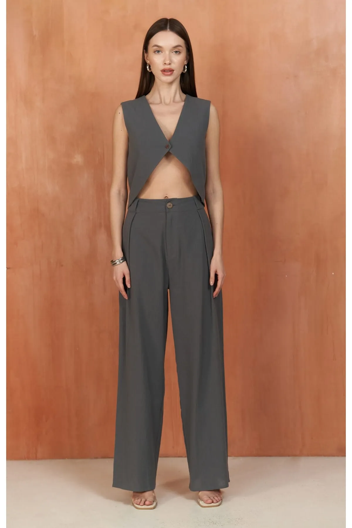BOHEMAİ  Montana Anthrazit Weste Hosen Set