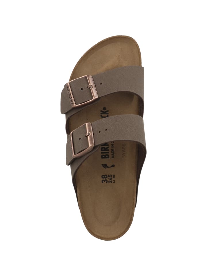 Birkenstock Sandale Arizona Birko-Flor Nubuk schmal in braun günstig kaufen