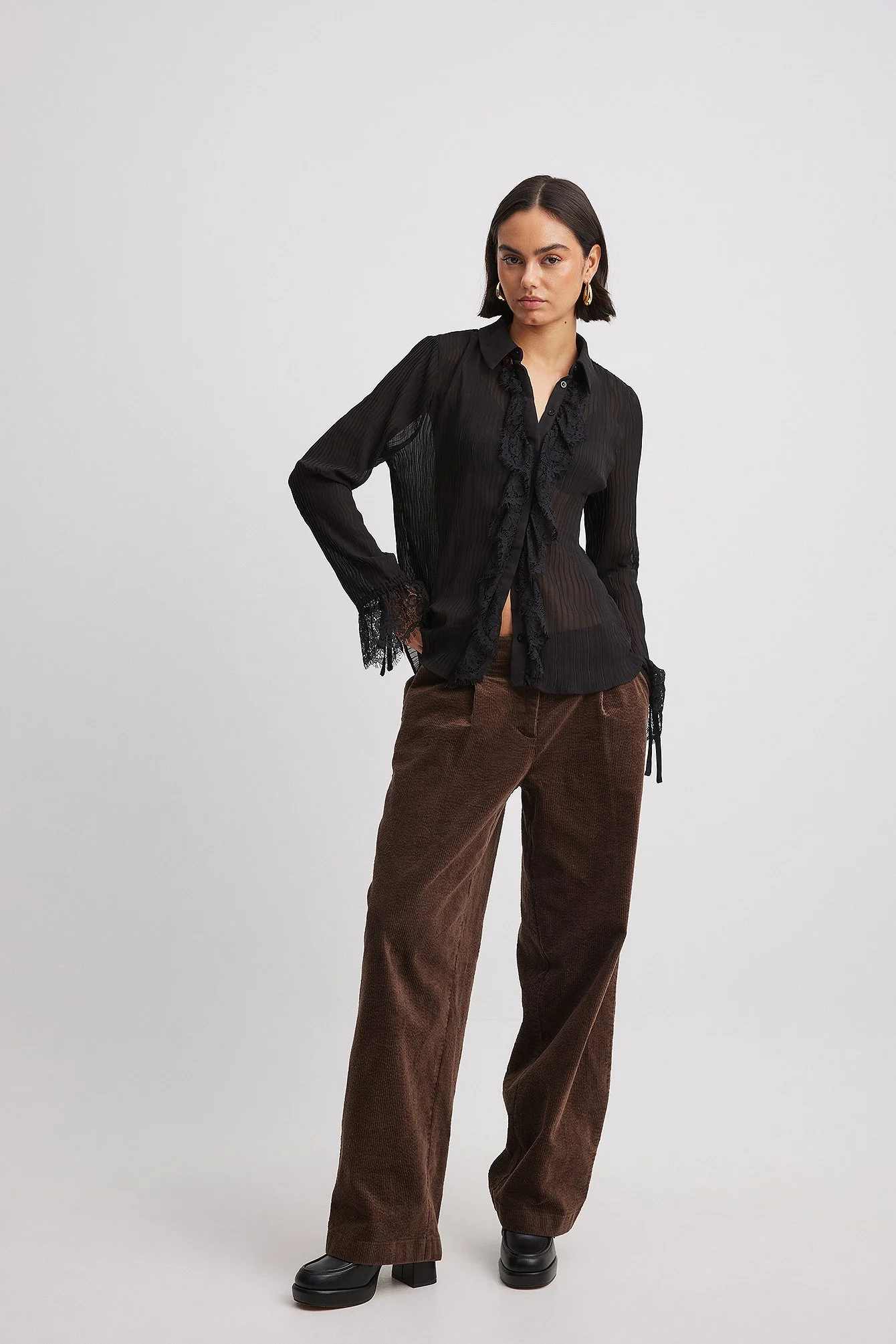 Bluse mit Rüschendetail