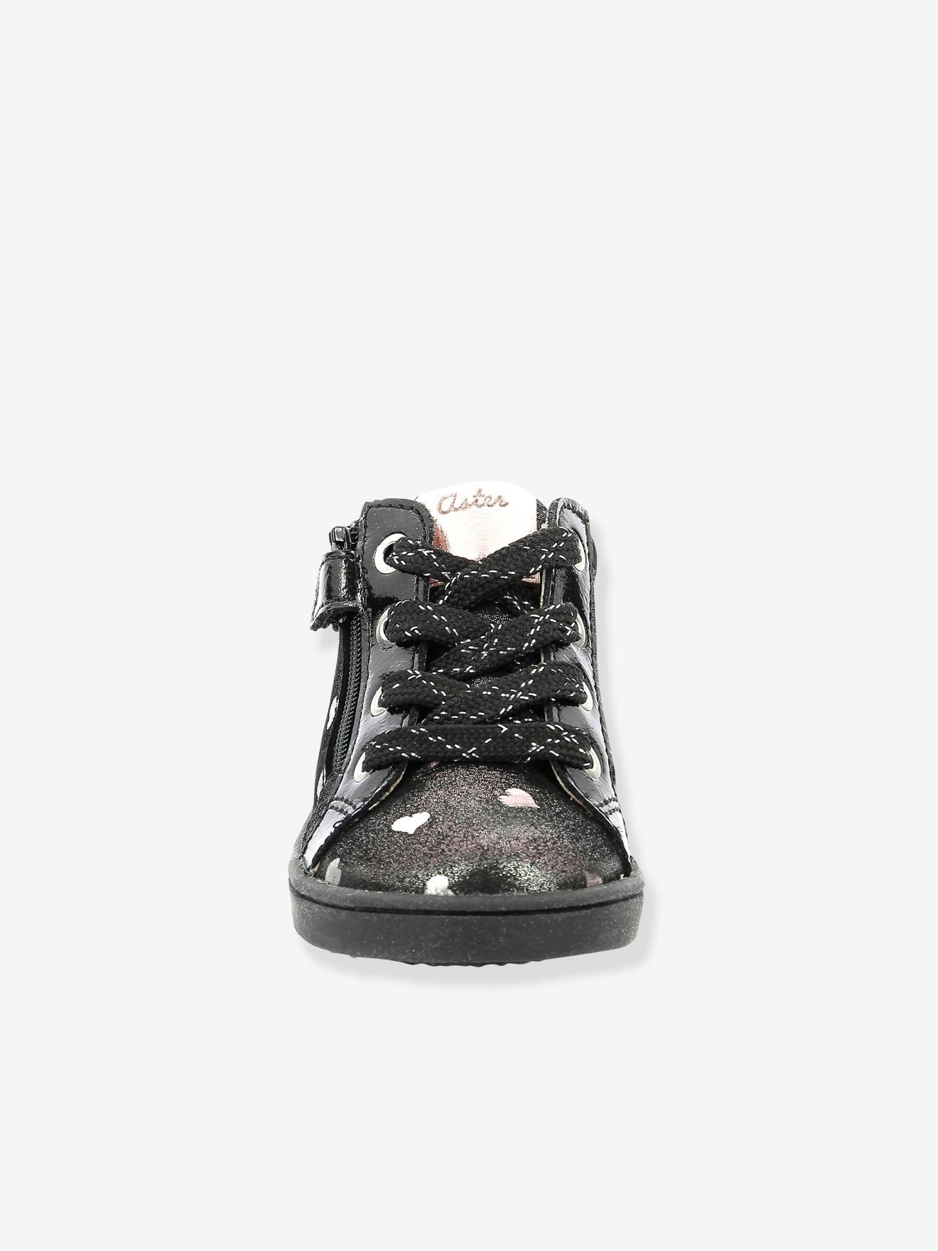 Bottines en cuir fille Wouhou ASTER® marine