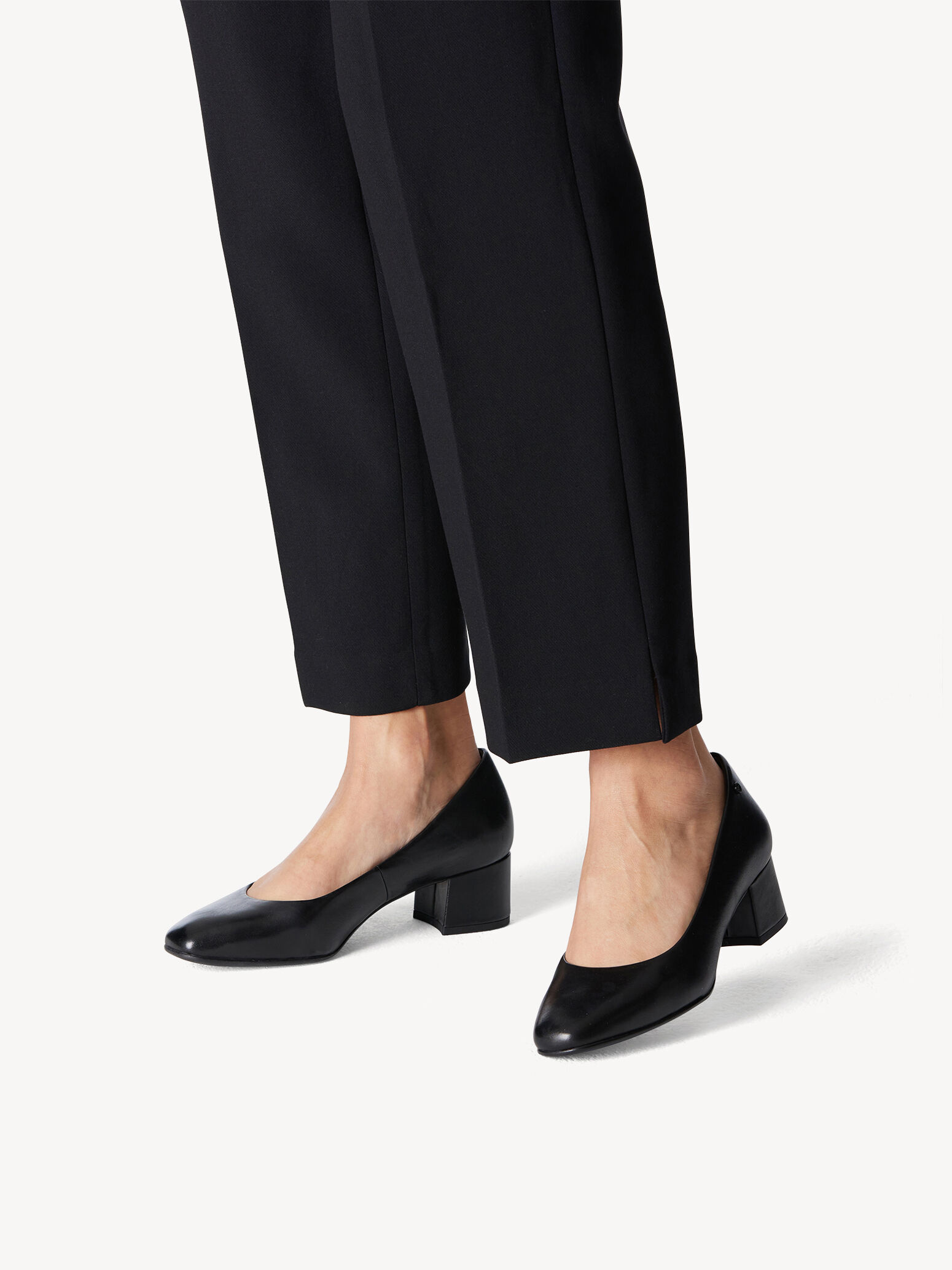 Escarpin en cuir - noir