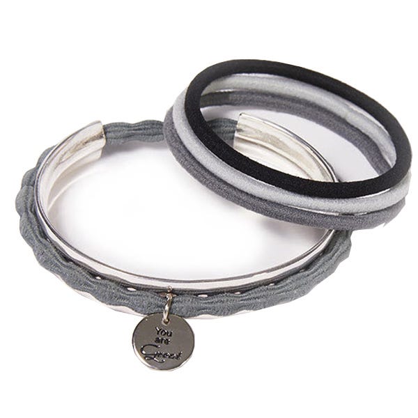 Great Lengths Hair Tie Cuff Silver 