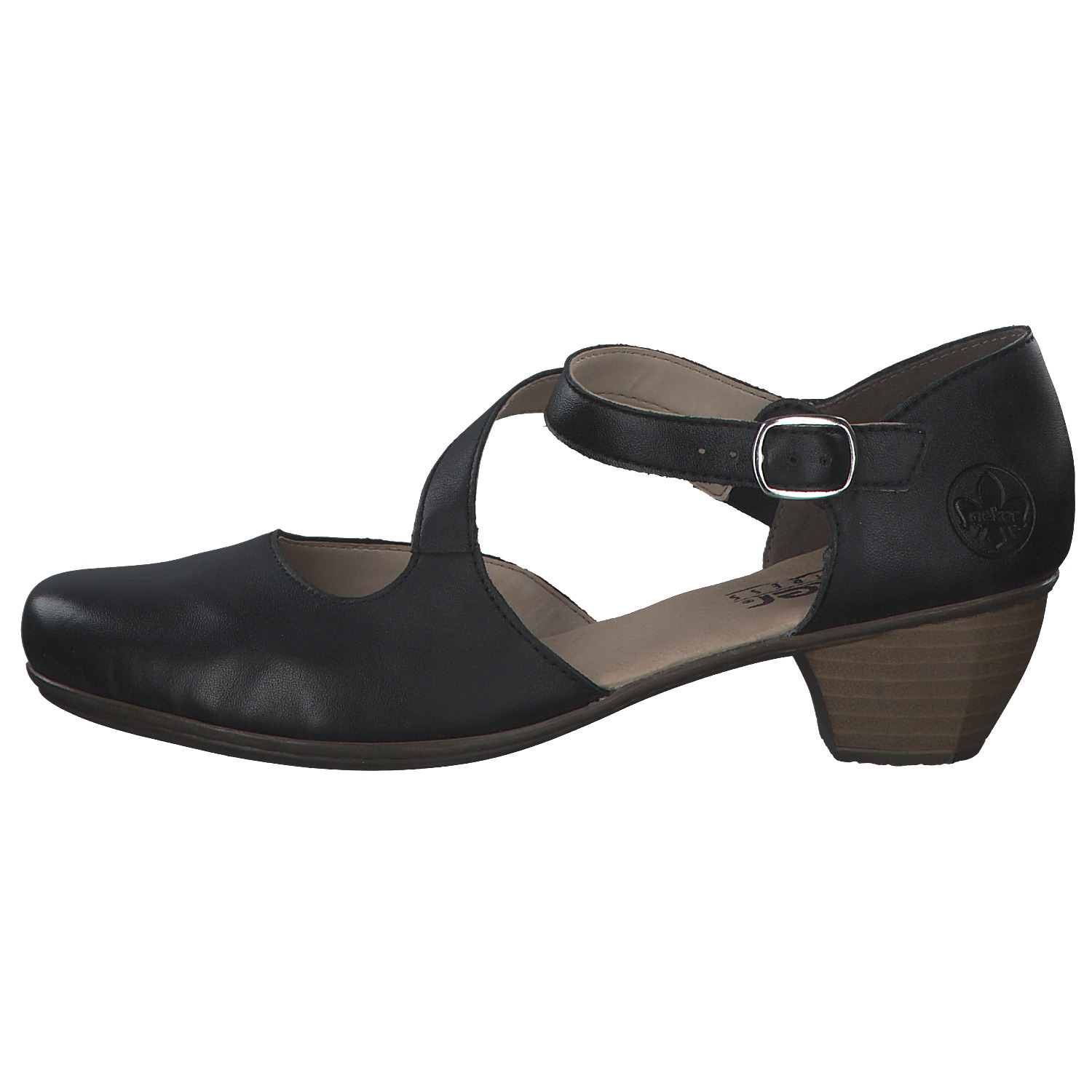 Rieker 41780, Pumps, Damen, schwarz/schwarz