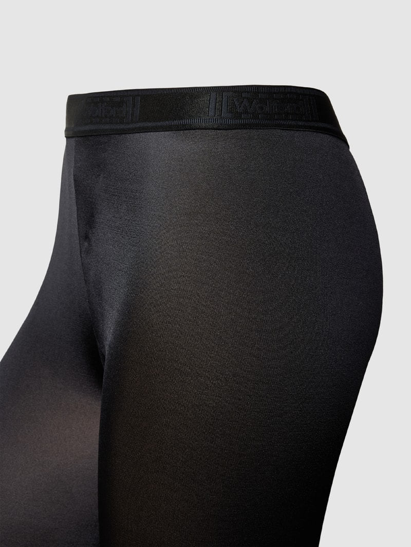 Strumpfhose in schimmernder Optik in schwarz