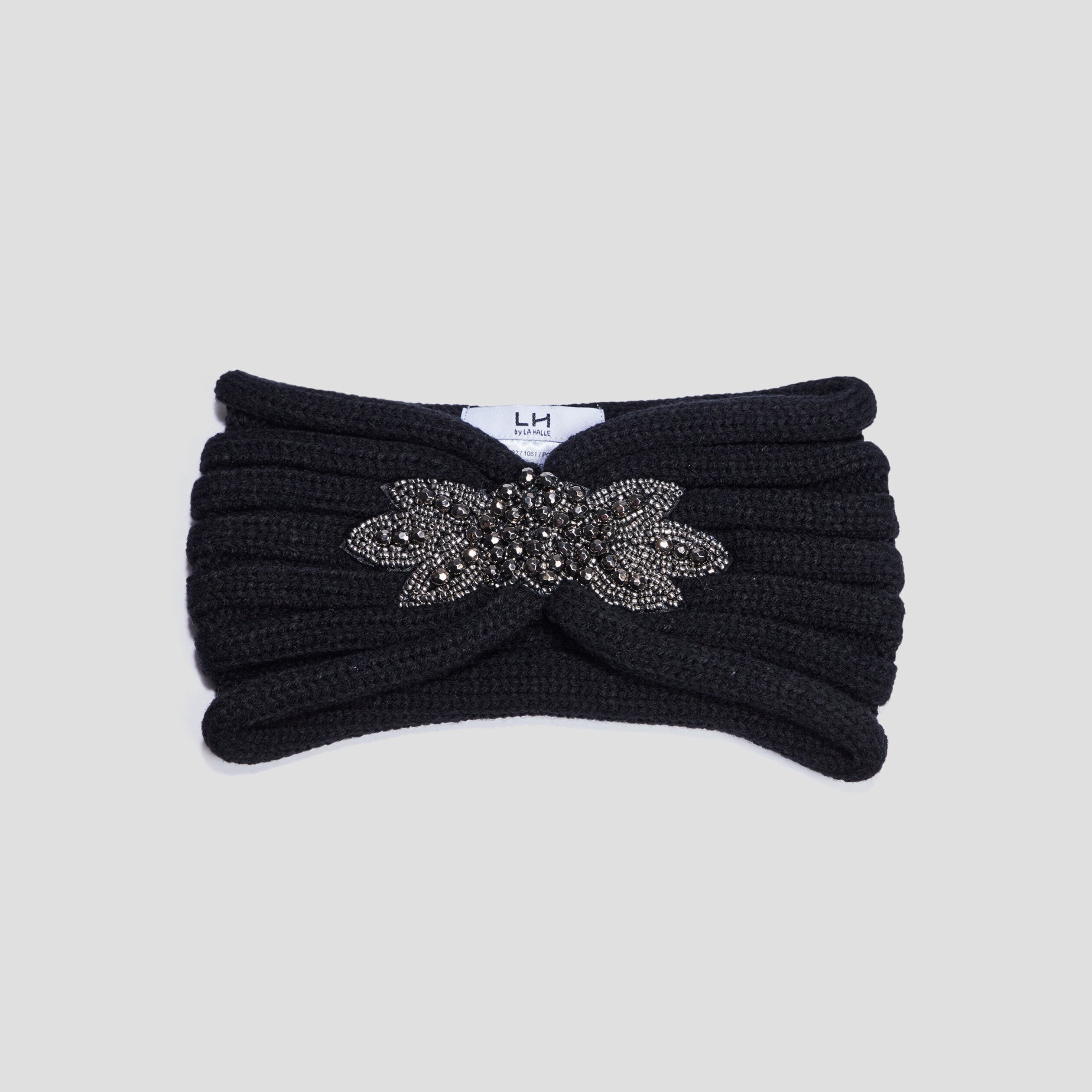 Bandeau tricoté noir femme | La Halle