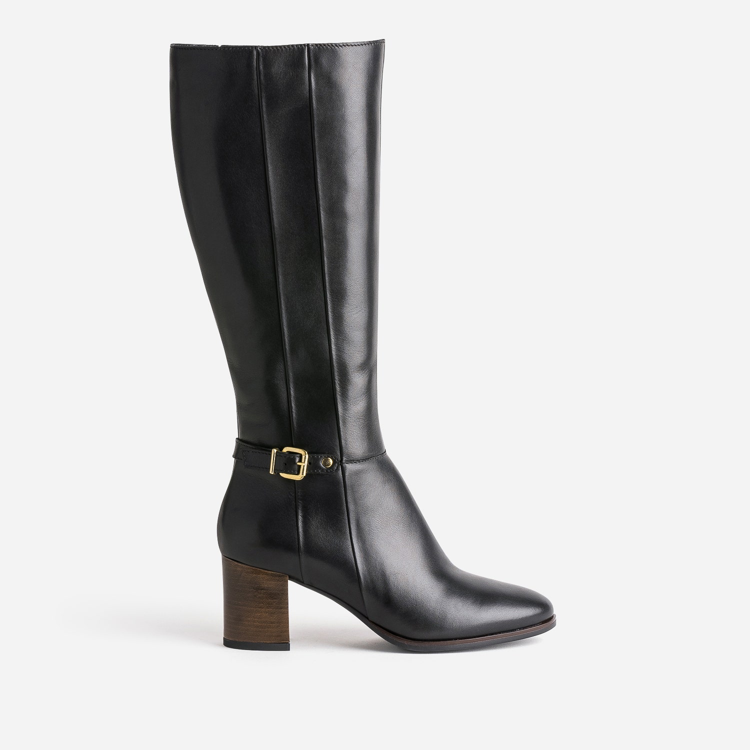 Botte noire éco-conçue en cuir