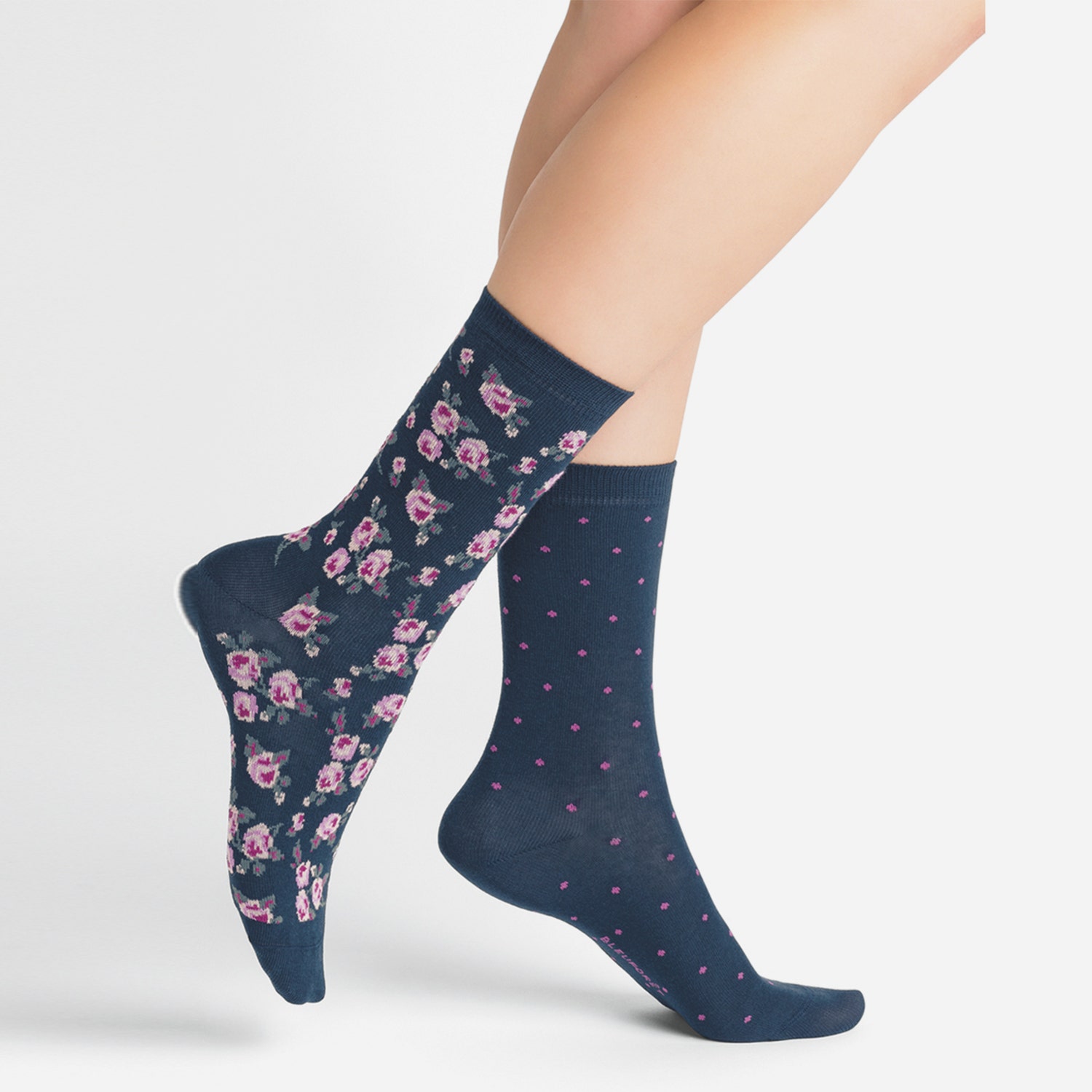 2 paires de chaussettes BLEUFORET marine - 37-41
