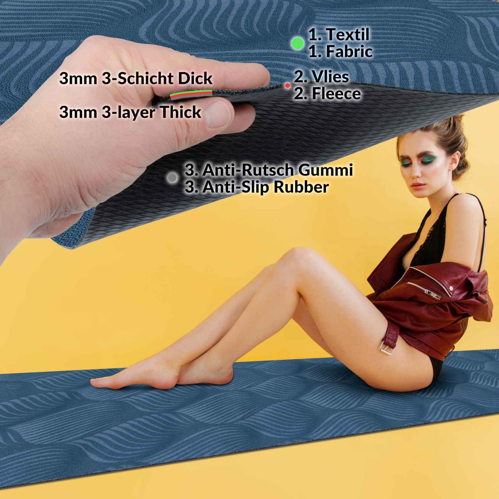Küchenläufer Küchenläufer Teppichläufer Läufer Textil BAKER Premium Ornament Robus, ANRO, Rechteckig, Höhe: 3 mm, Genarbt PVC