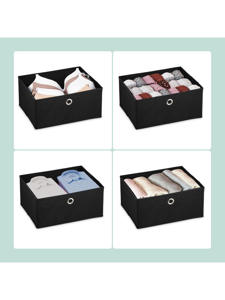 relaxdays Kommode in Schwarz/ Braun - (B)43 X (H)105 x (T)33 cm günstig kaufen onesize