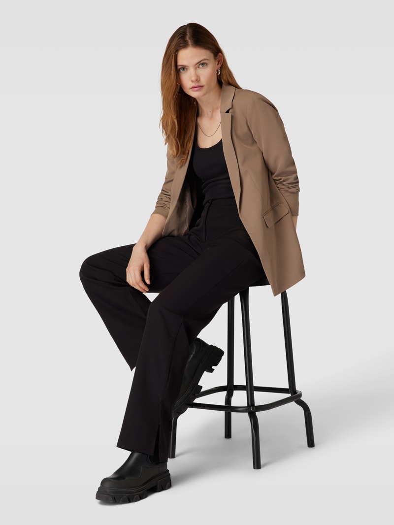 Blazer mit Reverskragen Modell 'BOSSY' in taupe