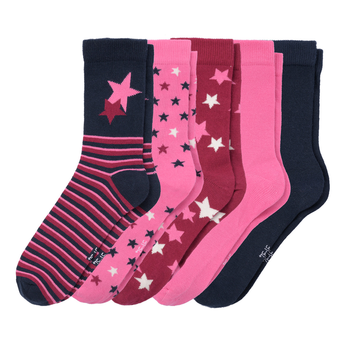 5 Mädchen Socken im Muster-MIx