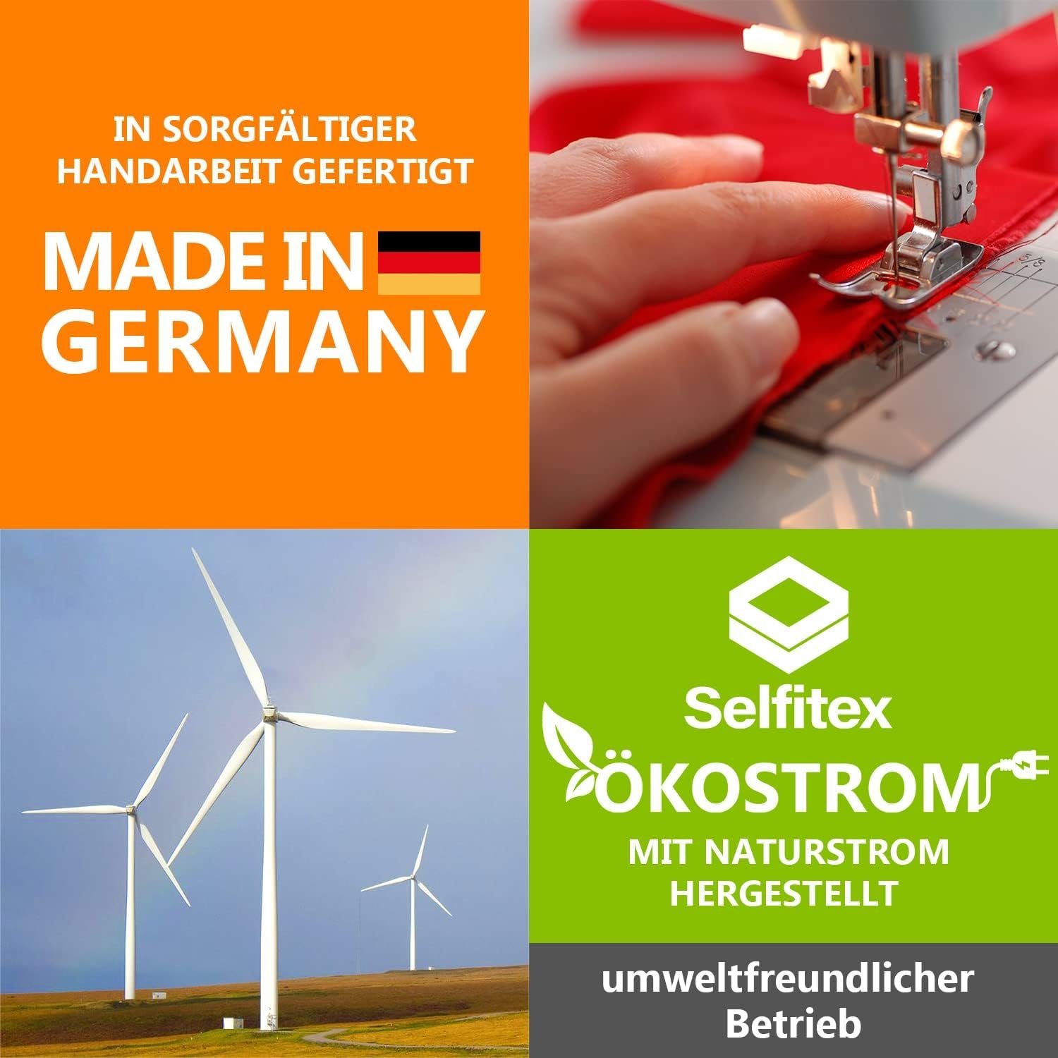 Selfitex Dekokissen 4er Set 40x40cm mit Füllung, strukturiert edler Polsterstoff, für Sofa, Couch, Bett oder als Polster jeglicher Art