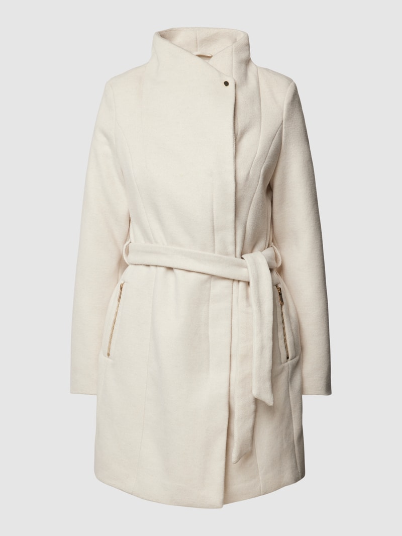 Mantel mit Taillengürtel Modell 'TWODOPE' in offwhite