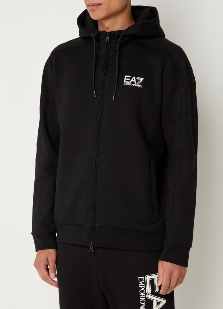 Emporio Armani Genserjakke med logo og trykk på ryggen